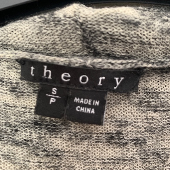 THEORY GREY CARDIGAN (small) - Picture 2 of 4